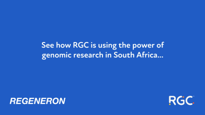 Video announcing Regeneron Genetic Center’s collaboration with DiscoverMe South Africa.