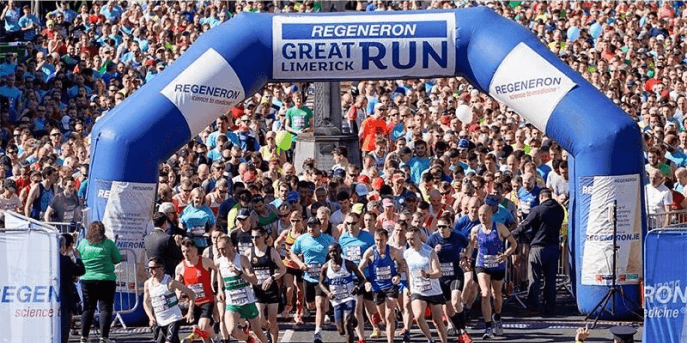  Runners starting the Regeneron Great Limerick Run.