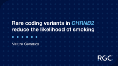  Nature Genetics publication: Rare coding variants in CHRNB2 reduce the likelihood of smoking.