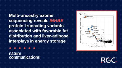  Nature Communications publication: Multi- ancestry exome sequencing reveals INHBE protein- truncating variants associated with favorable fat distribution and liver-adipose interplays in energy storage.